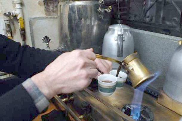 Preparing a Traditional Turkish Coffee